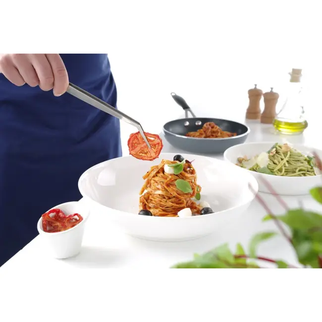 HENDI Gekromde keukentang – roestvrij staal – vaatwasserbestendig – 305 mm