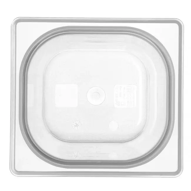 HENDI GN-container – polypropyleen – geur- en smaakvrij – 2,4L – transparant – 176x162x150 mm