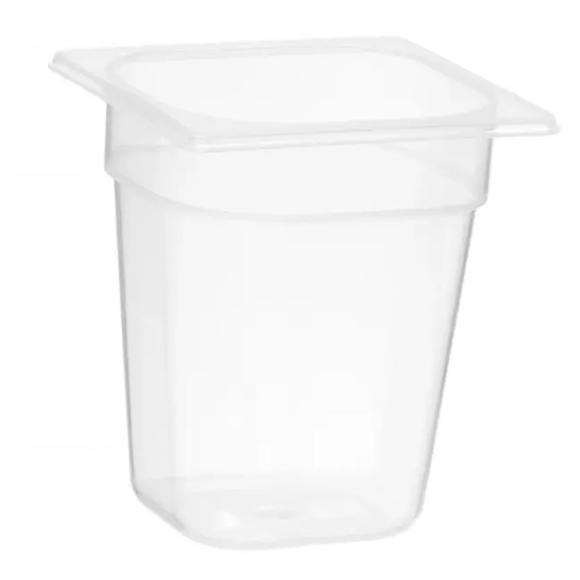 HENDI GN 1/6 container – polypropyleen – 3,4L – geur- en smaakvrij – transparant