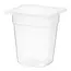 HENDI GN 1/6 container – polypropyleen – 3,4L – geur- en smaakvrij – transparant