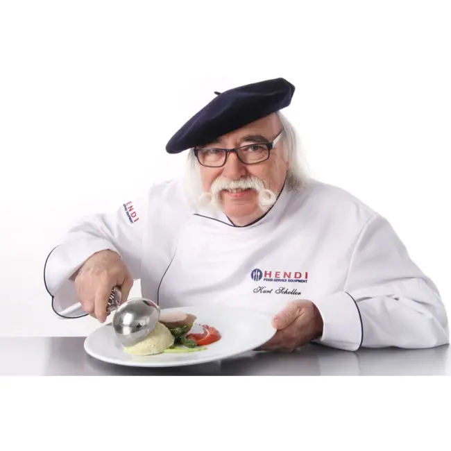 Stöckel Portioneerlepel – Grote porties – Ø100 mm – Roestvrij staal – Vaatwasmachinebestendig