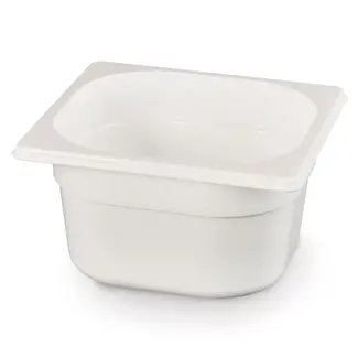 HENDI Witte gastronormbak GN 1/6 2,4 l, stapelbaar polycarbonaat