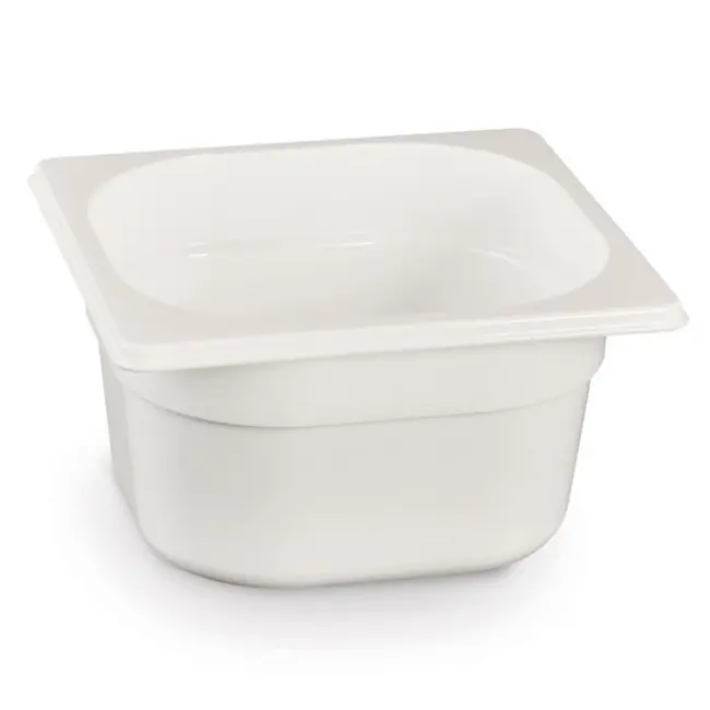 HENDI Gastronormbak – polycarbonaat – 2,4L – wit – temperatuurbestendig – stapelbaar