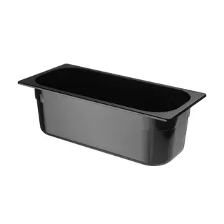HENDI Zwarte polycarbonaat ijscontainer 5 liter 360 x 165 x 120 mm