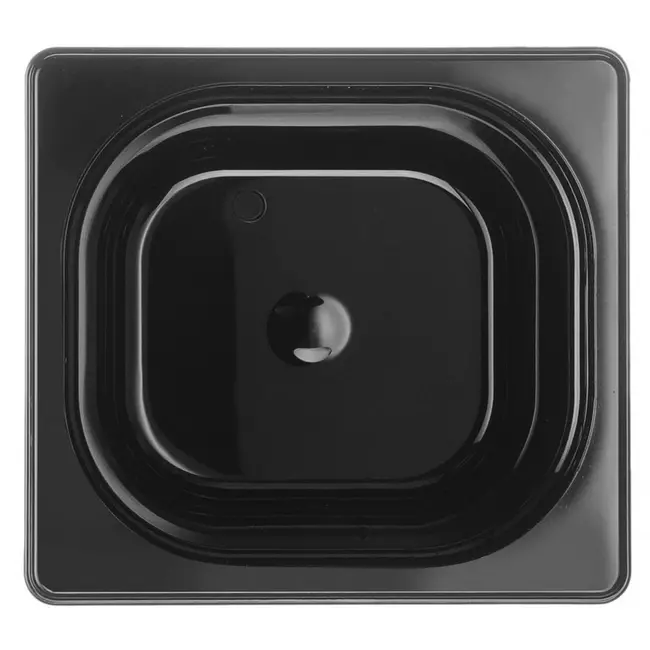 HENDI Gastronorm container – polycarbonaat – 1,6L – zwart – 176x162x100 mm