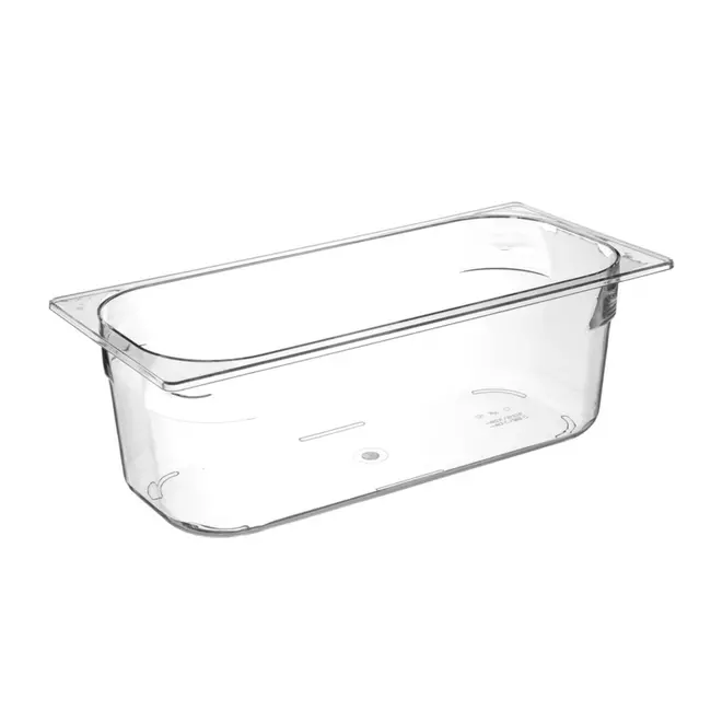 HENDI IJscontainer – polycarbonaat – 5L – transparant – 360x165x120 mm – vaatwasmachinebestendig