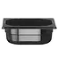 HENDI Gastronorm container – polycarbonaat – 1 liter – zwart – 176x162x65 mm