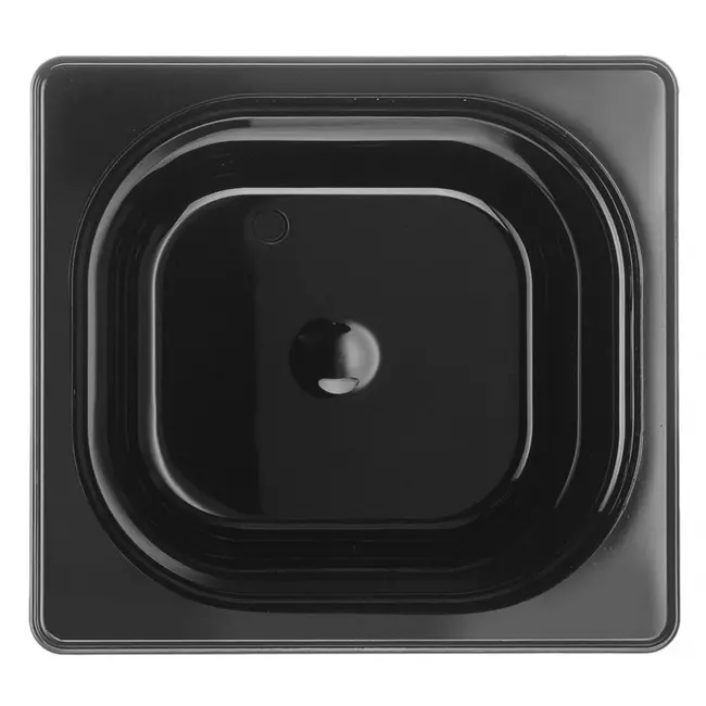 HENDI Gastronorm container – zwart polycarbonaat – 2,4L – temperatuurbestendig – stapelbaar