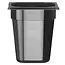 HENDI Gastronorm container – polycarbonaat – 3,4L – zwart – 176x162x200 mm