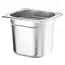 HENDI GN-container 1/6 – Budget Line – 2,4L – 176x162x150 mm – lichtgewicht roestvrij staal