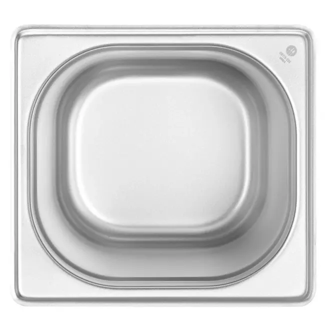 HENDI GN-container 1/6 – Budget Line – 3,4L – 176x162x200 mm – lichtgewicht roestvrij staal