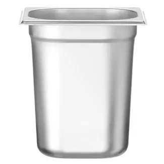 HENDI GN 1/6 voedselcontainer 3,4 liter RVS 176 x 162 x 200 mm