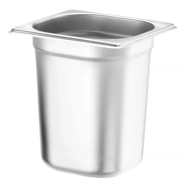 HENDI GN-container 1/6 – Budget Line – 3,4L – 176x162x200 mm – lichtgewicht roestvrij staal