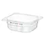 HENDI Gastronorm bak – luchtdicht – transparant – 1 liter – 176x162x65 mm