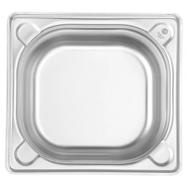 HENDI Gastronorm container – versterkte hoeken – 1,6L – roestvrij staal – 100mm hoog