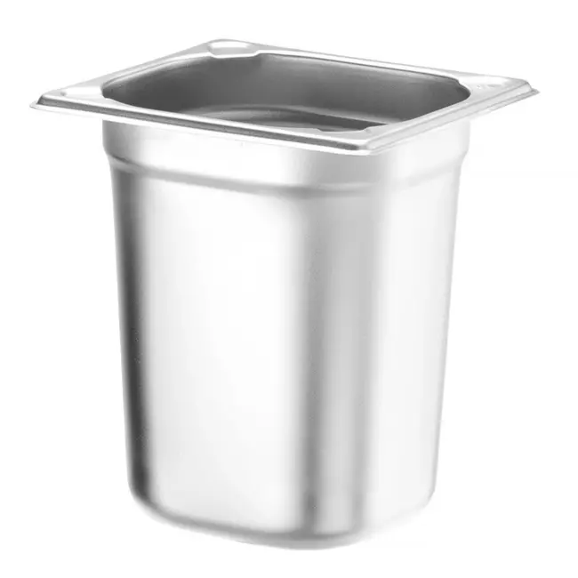HENDI Gastronorm container – versterkte hoeken – 2,4L – roestvrij staal – 150mm hoog