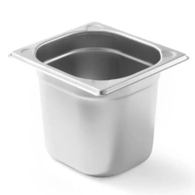 HENDI Gastronorm container – versterkte hoeken – 2,4L – roestvrij staal – 150mm hoog