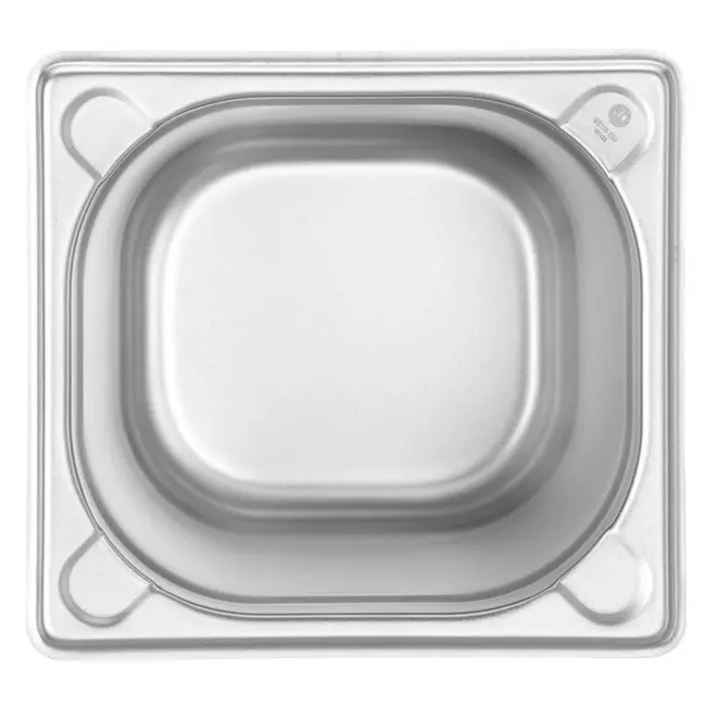 HENDI Gastronorm container – versterkte hoeken – 2,4L – roestvrij staal – 150mm hoog