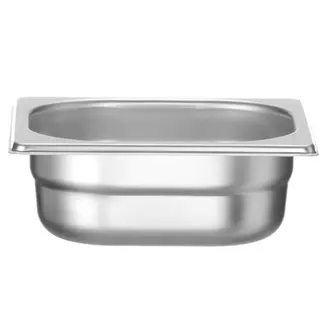 HENDI Gastronormbak – roestvast staal – 1 liter – 65 mm hoog – stapelbaar