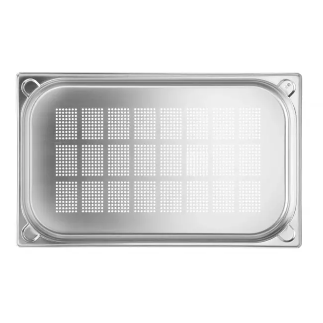 HENDI Geperforeerde GN-container – versterkte hoeken – 5L – 40mm hoog – roestvrij staal