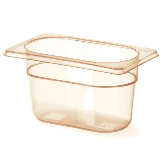 HENDI Gastronorm bak – hoge temperatuurbestendigheid – 0,9L – transparant – 176x108x100 mm