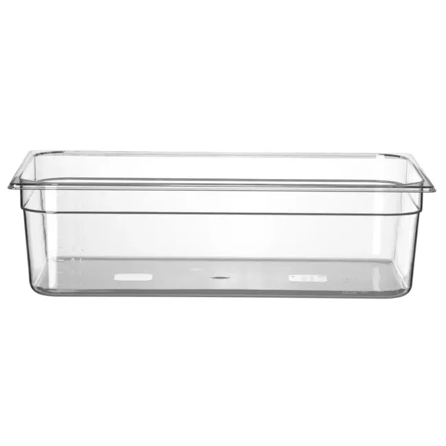 HENDI Gastronorm container – polycarbonaat – 21L – transparant – 530x325x150 mm