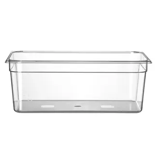 HENDI Gastronorm container – polycarbonaat – 24L – temperatuurbestendig – transparant