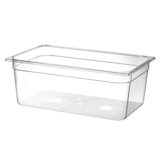 HENDI Gastronorm container – polycarbonaat – 24L – temperatuurbestendig – transparant