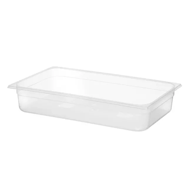 HENDI GN-container – polypropyleen – geur- en smaakvrij – 14L – transparant – 530x325x100 mm