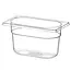 HENDI Transparante GN-container – polycarbonaat – 1 liter – 176x108x100 mm – temperatuurbestendig