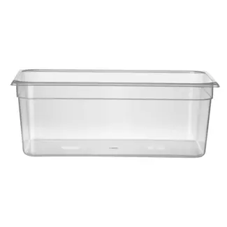 HENDI Gastronorm container 1/1 – 28L – transparant – 530x325x200 mm – luchtdicht – stapelbaar
