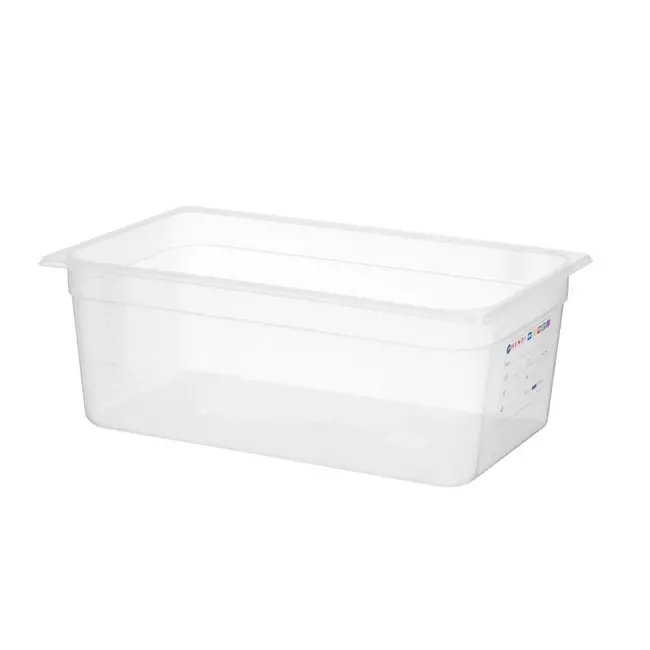 HENDI Gastronorm container 1/1 – 28L – transparant – 530x325x200 mm – luchtdicht – stapelbaar