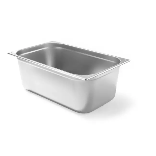 HENDI Gastronorm container – versterkte hoeken – 28L – 200 mm hoog – roestvrij staal