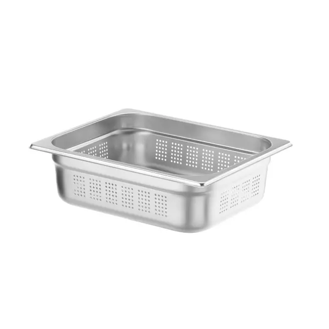 HENDI Gastronormbak – geperforeerd – 6,5L – roestvast staal – 100mm hoog