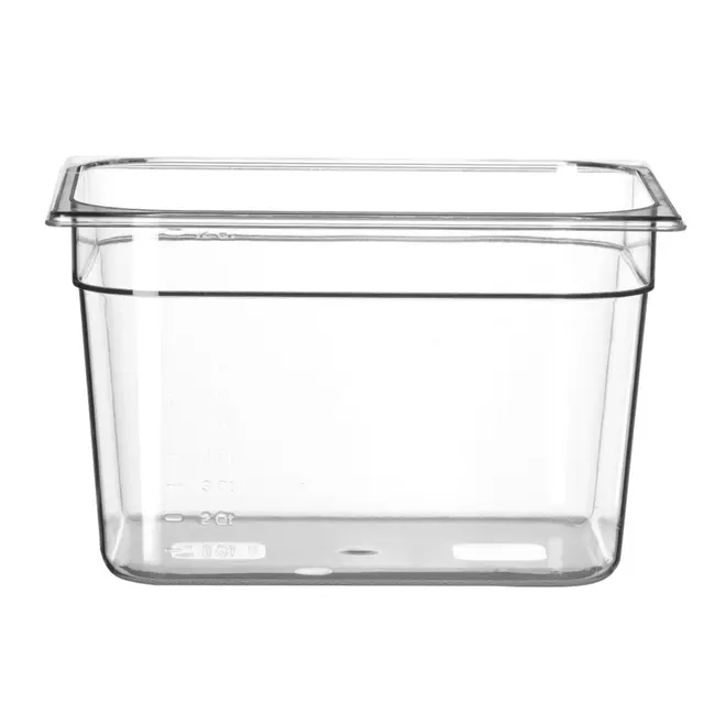 HENDI Gastronorm container – polycarbonaat – 12,5L – transparant – 325x265x200 mm