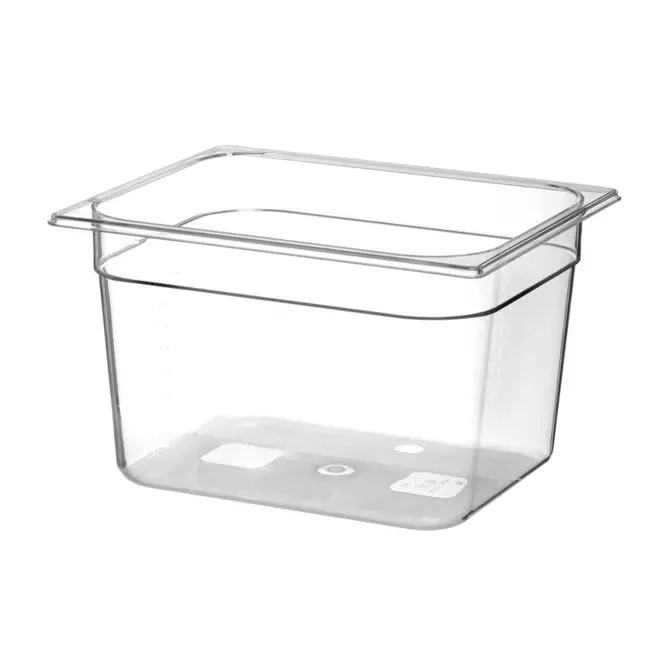 HENDI Gastronorm container – polycarbonaat – 12,5L – transparant – 325x265x200 mm