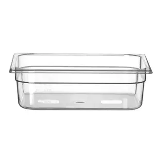 HENDI Gastronorm container – polycarbonaat – 6,5L – temperatuurbestendig – transparant
