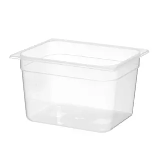 HENDI Transparante GN 1/2 container 11 l van PP, 325 x 265 mm