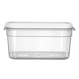HENDI GN-container – polypropyleen – geur- en smaakvrij – 9,5L – transparant – 325x265x150 mm