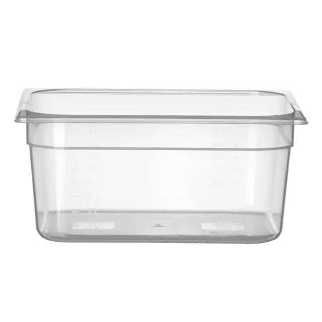 HENDI GN-container – polypropyleen – geur- en smaakvrij – 9,5L – transparant – 325x265x150 mm