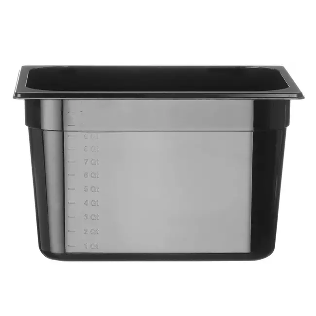 HENDI Gastronorm container – polycarbonaat – 12,5L – zwart – 325x265x200 mm