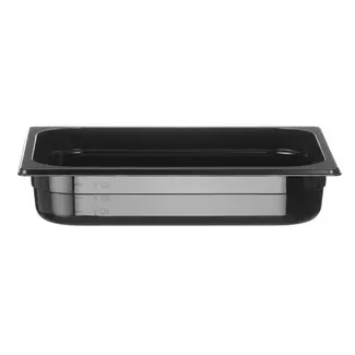 Hendi Gastronorm container - polycarbonaat - 4L - zwart - 325x265x65mm