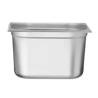HENDI GN-container 1/2 – lichtgewicht roestvrij staal – 12,5L – stapelbaar – 325x265x200 mm