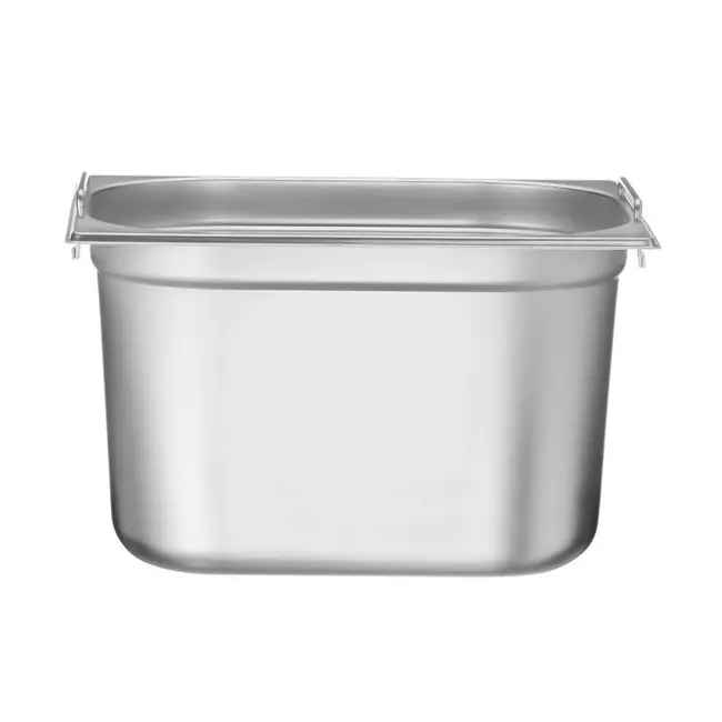 Hendi GN-container - 12,5L - roestvrij staal - 325x265x200mm - stapelbaar - vaatwasserbestendig