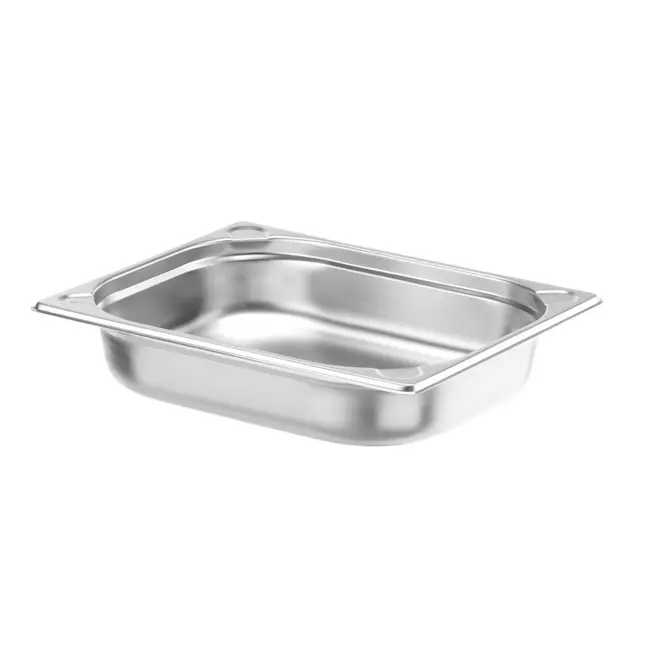 HENDI Gastronorm container – roestvrij staal – 4L – 65 mm hoog – versterkte hoeken