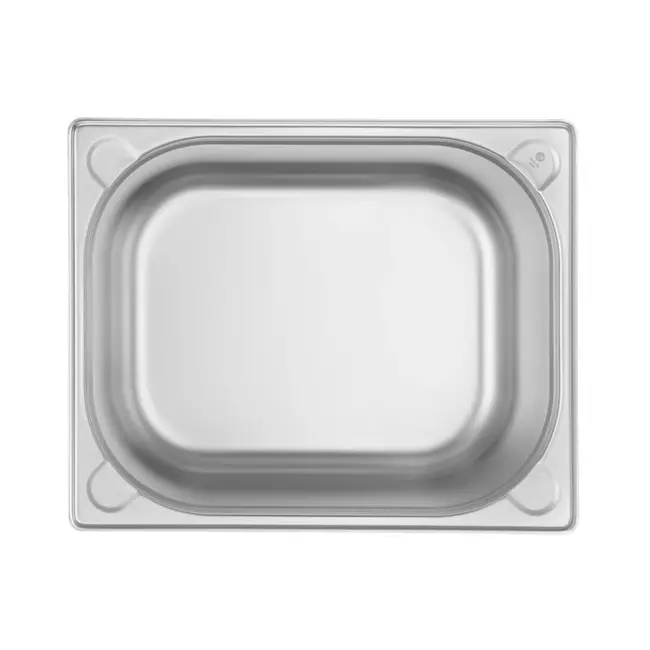 HENDI Gastronorm container – roestvrij staal – 4L – 65 mm hoog – versterkte hoeken