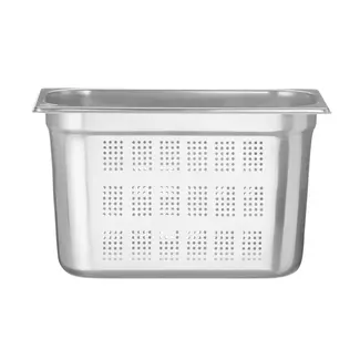 HENDI Geperforeerde GN 1/3 voedselcontainer 7,8 liter RVS 200 mm