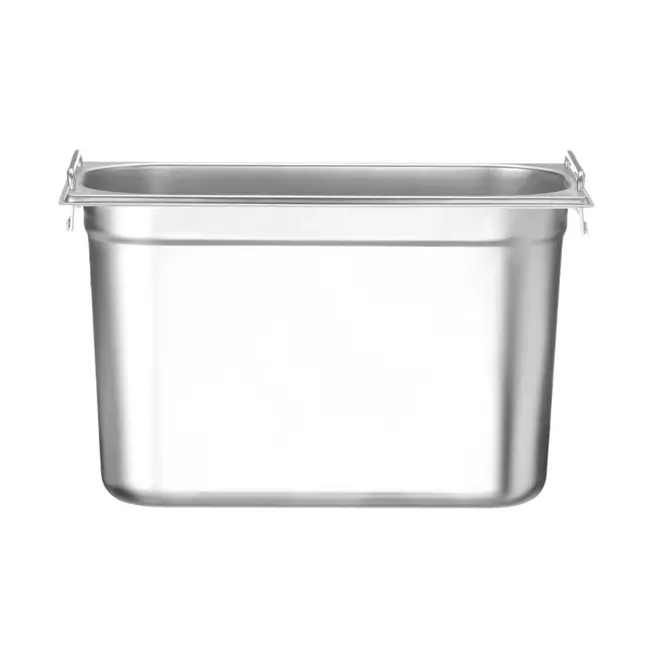 HENDI GN container 1/3 met handvatten – 7,8L – roestvrij staal – 325x176x200 mm