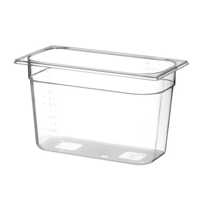 HENDI Gastronorm container – polycarbonaat – 2,5L – transparant – 325x176x65 mm