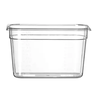 HENDI Gastronorm container – polycarbonaat – 7,8L – temperatuurbestendig – transparant